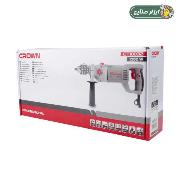 دریل چکشی گیربکسی کرون مدل CT10032