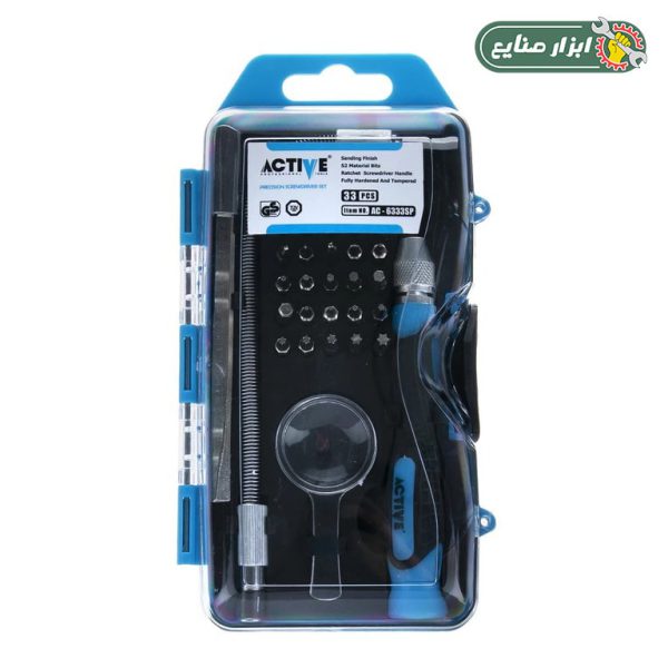 ست 33 عددی پیچ گوشتی ساعتی اکتیو مدل AC-6333SP